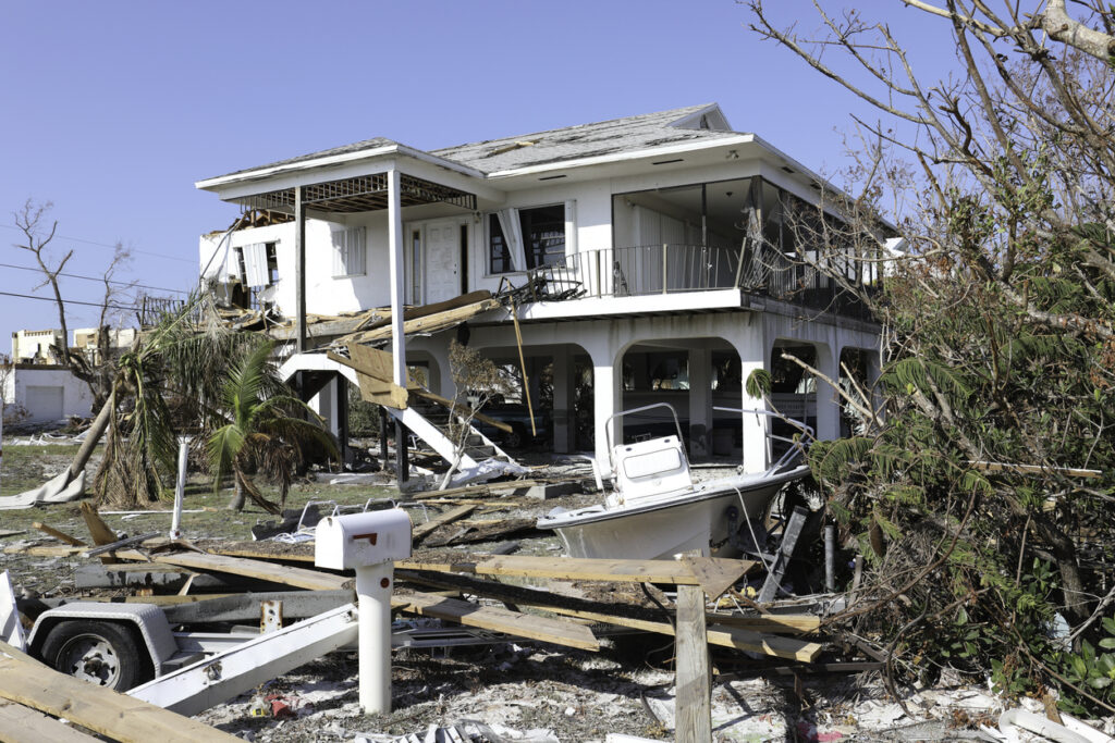 Hurricane Damage to a home in Florida